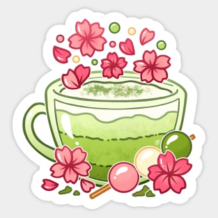 Sakura Matcha Tea Sticker